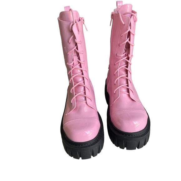 Sugar Thrillz Platform Combat Boots size 9.5 - Picture 4 of 11